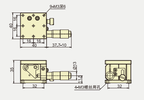 PT-SD401 精密型手動升降臺 升降機(jī) 升降桌 精密位移臺 升降器